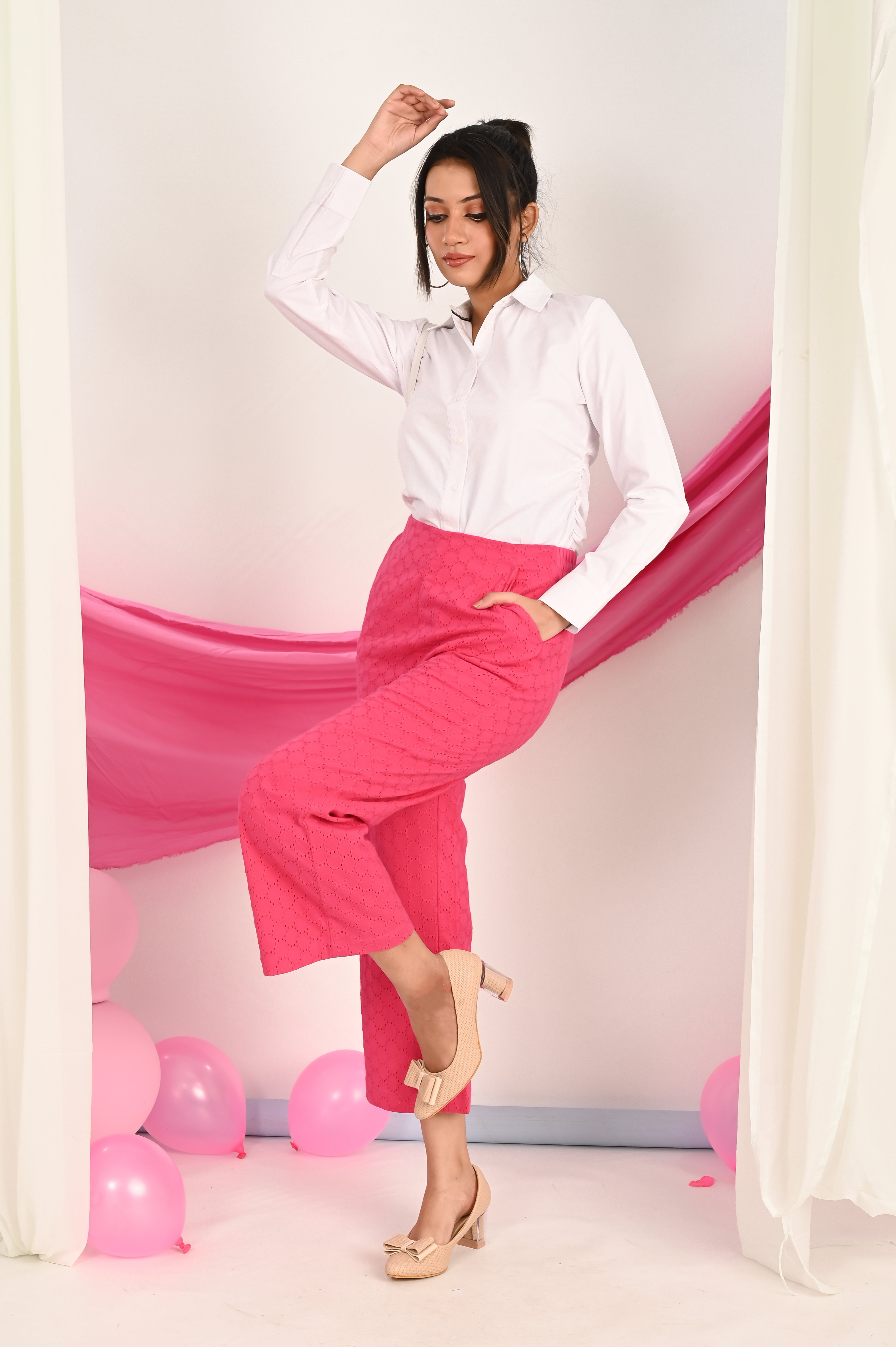 Barbie's Petal Power Wide-Leg Pants