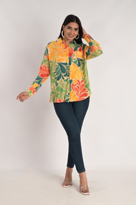Multicolor Print Shirt