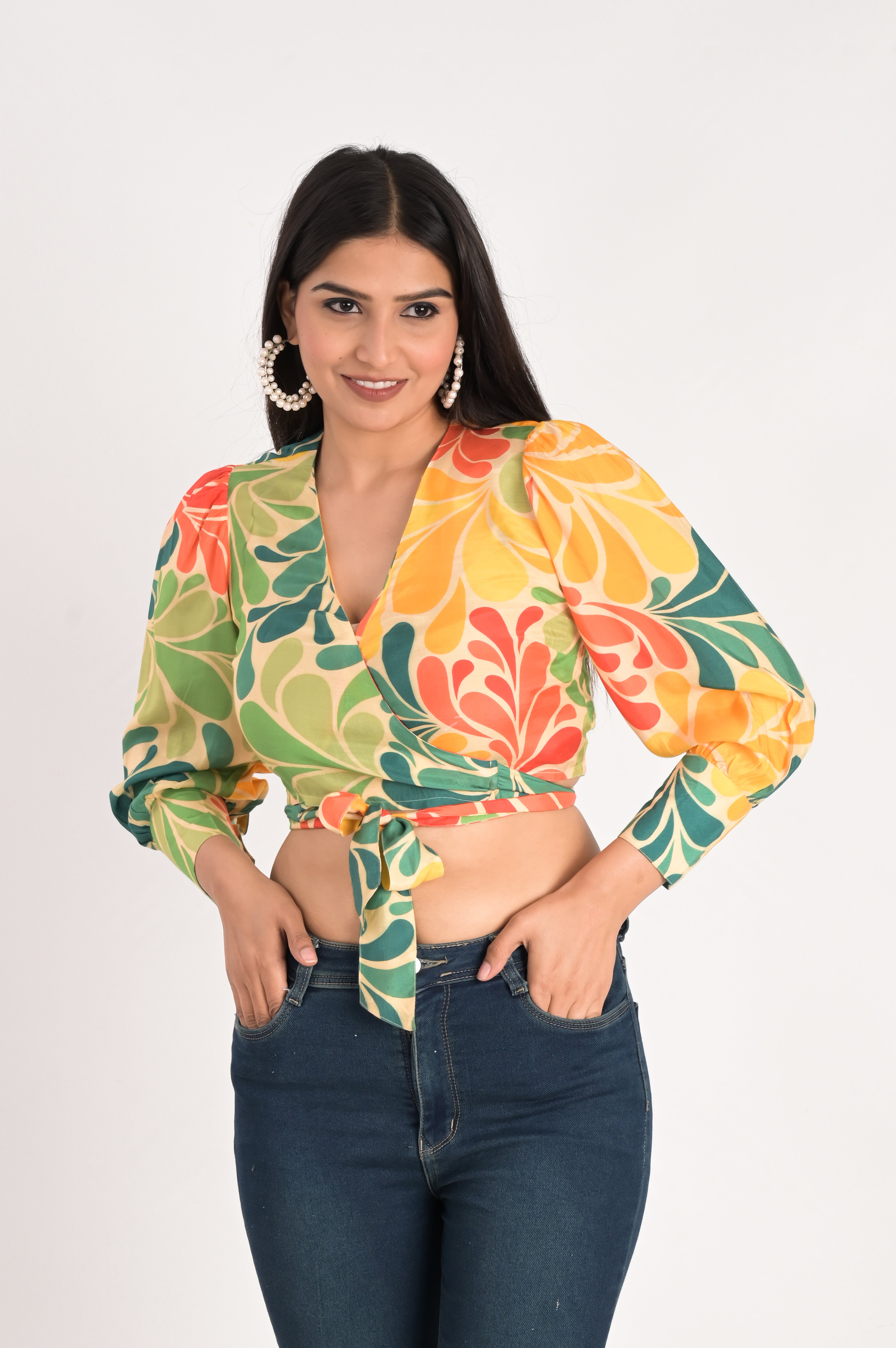 Multicolor Crop Top