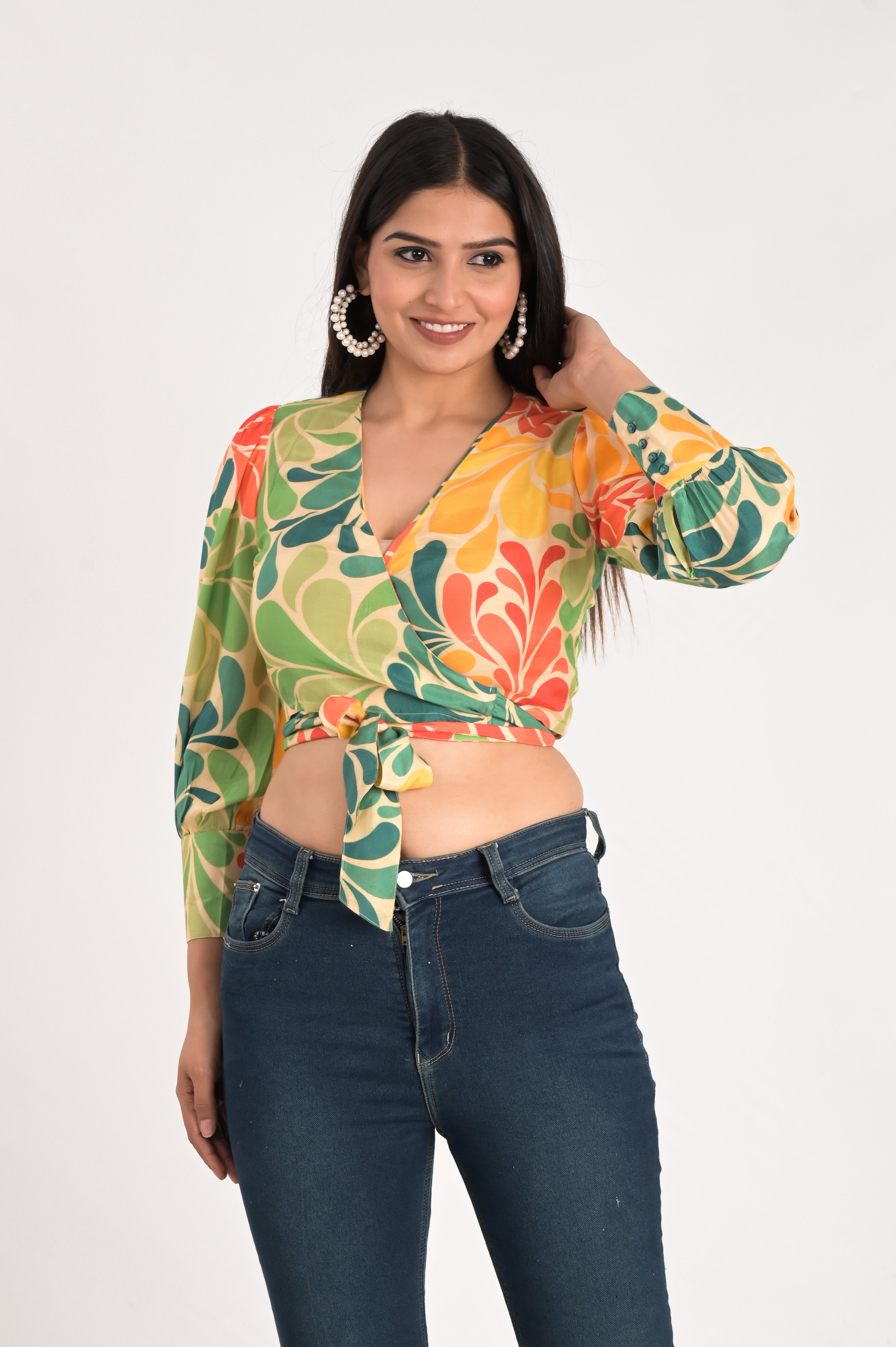 Multicolor Crop Top