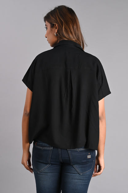 Boxy Fit Half Sleeves Shirt