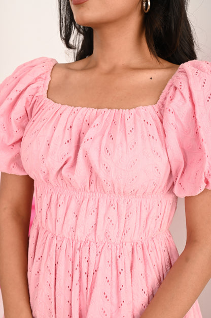 Barbie's Blushing Blossom Flare Dress