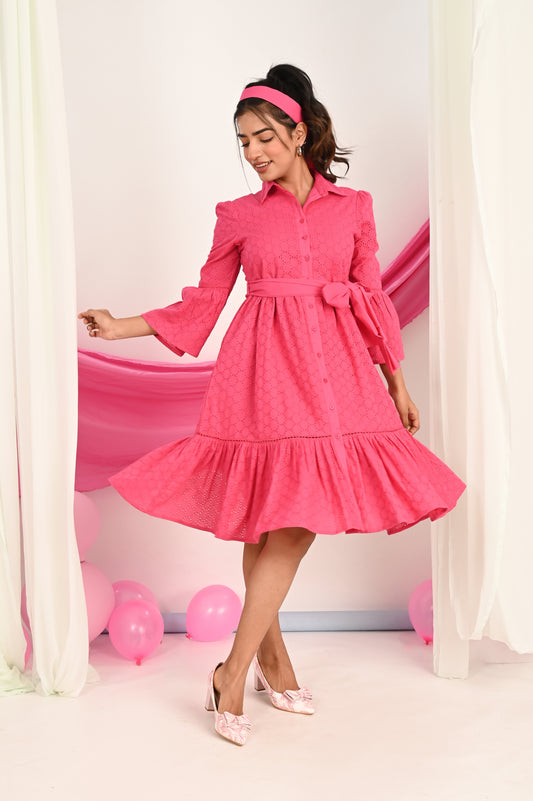 Barbie Pink Midi Bliss Dress