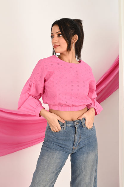 Pink Petal Pizzazz Crop Top