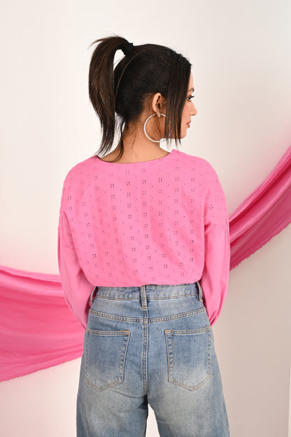 Pink Petal Pizzazz Crop Top