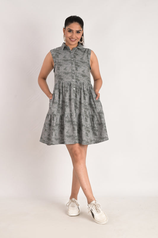 Grey Tiers Elegance Dress