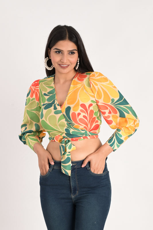 Multicolor Crop Top