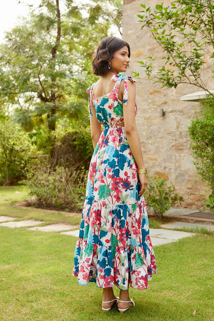 Petal Whispers Maxi Dress