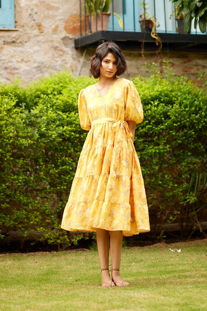 Sunshine Bloom Midi Dress