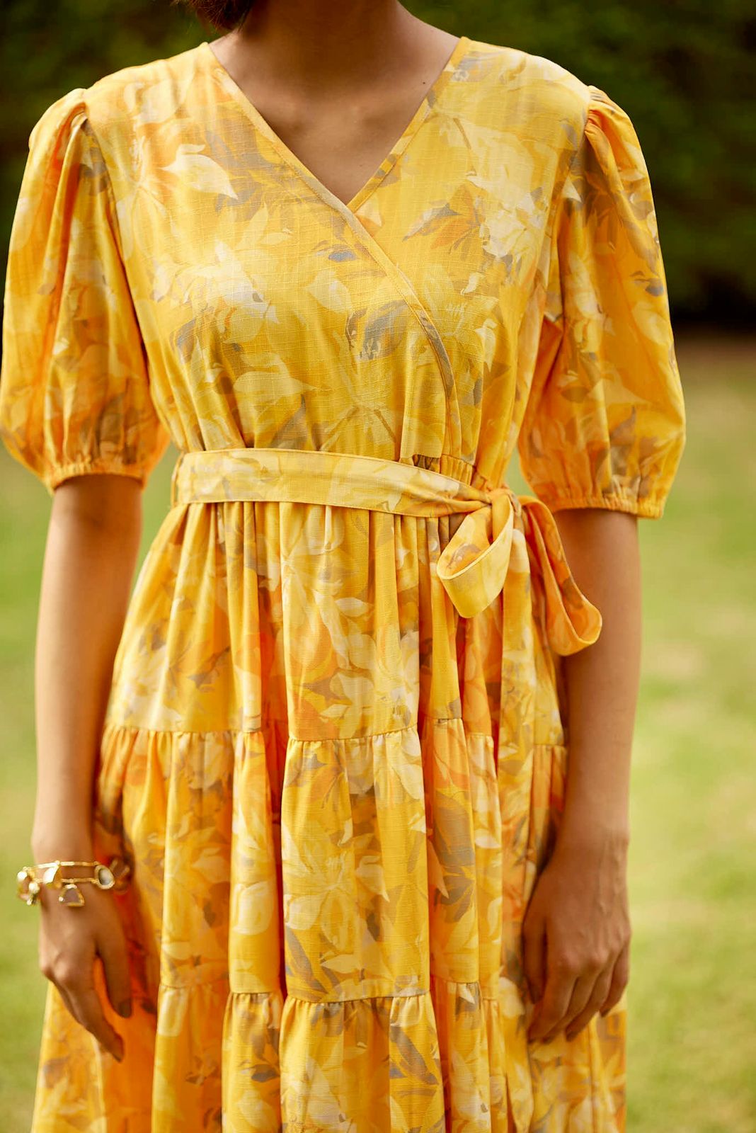 Sunshine Bloom Midi Dress