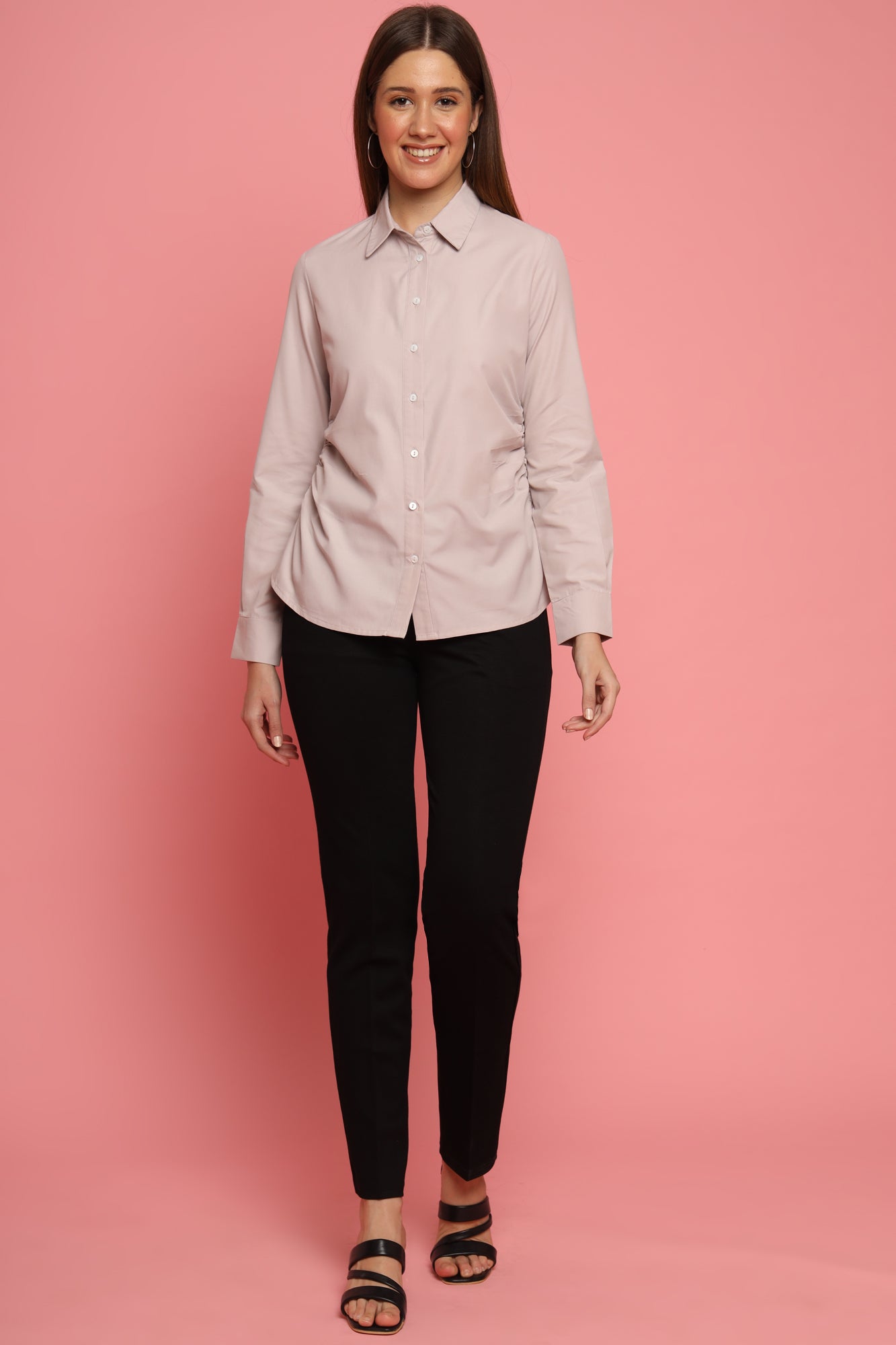 Dull Pink Formal Shirt