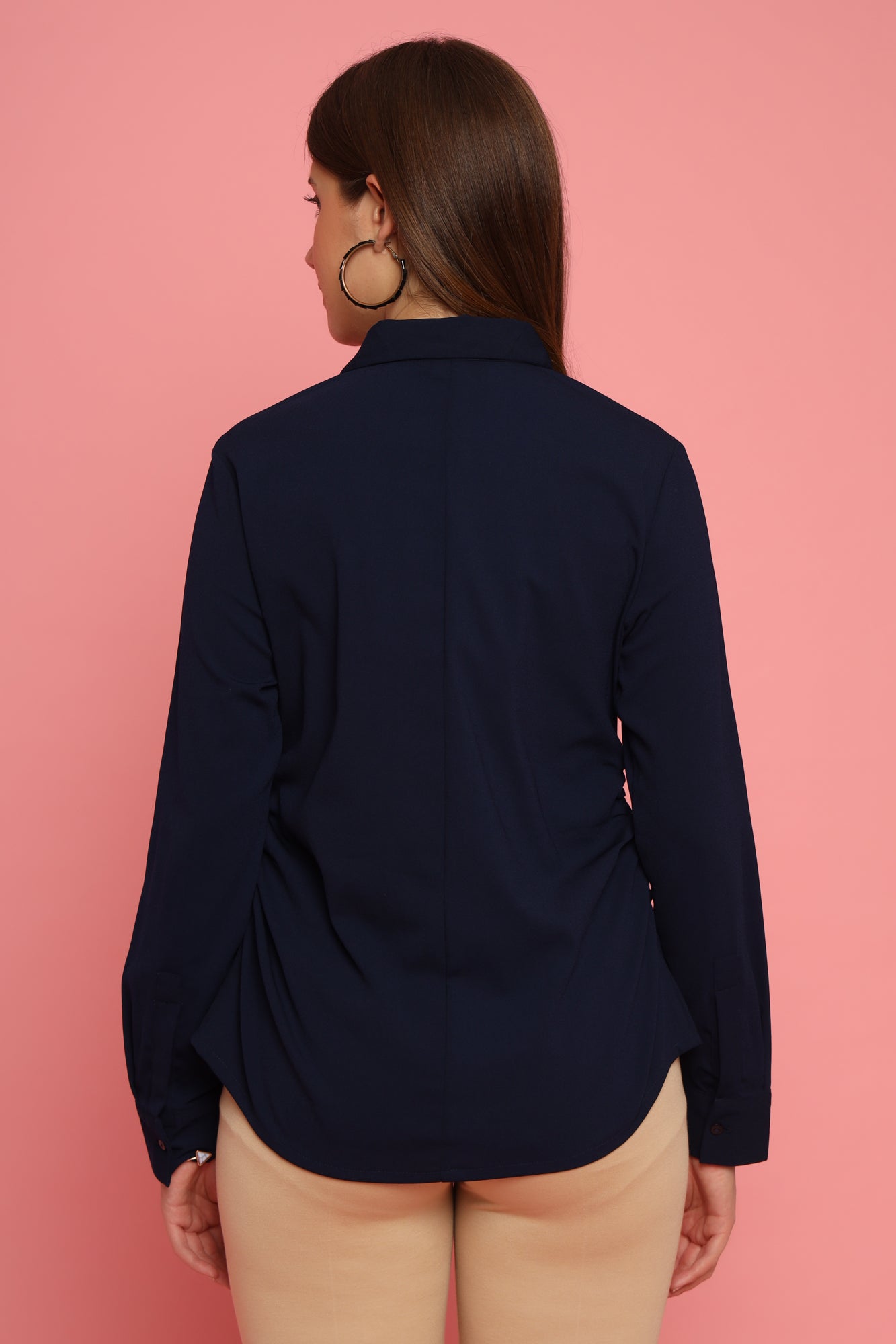 Navy Blue Color Formal Shirt