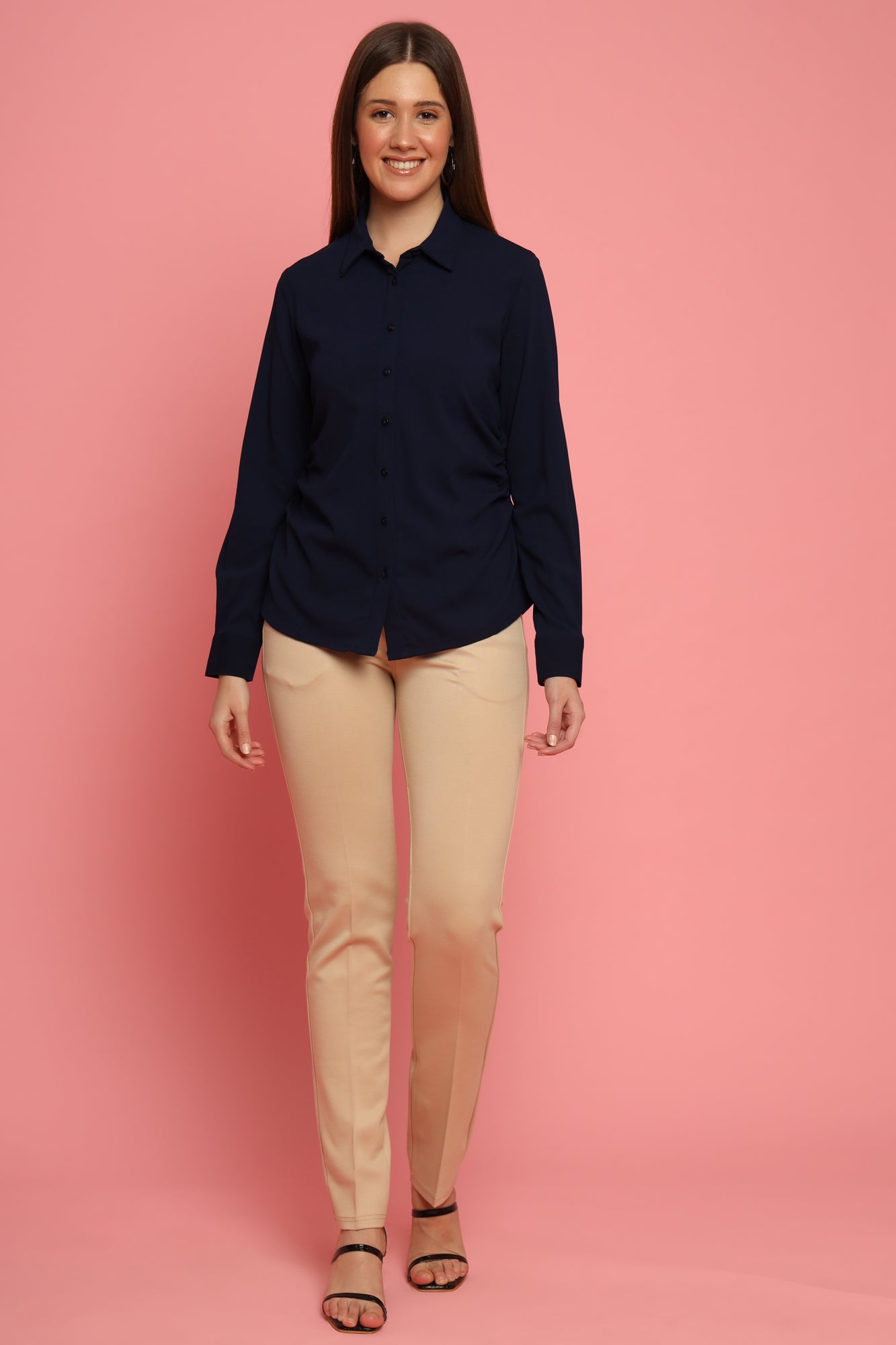 Navy Blue Color Formal Shirt