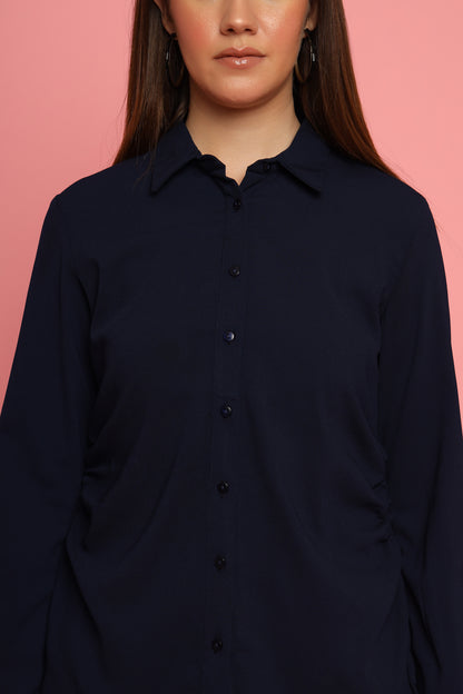 Navy Blue Color Formal Shirt